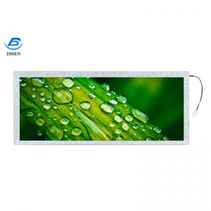 8,8 collu 1280 × 320 standarta krāsu TFT LCD displejs