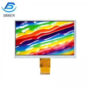9,0 hüvelykes 800 × 480 szabványos színes TFT LCD kijelző