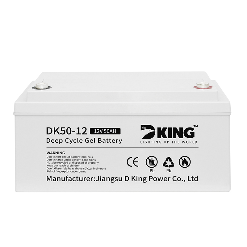 DKGB-1250-12V50AH ການບໍາລຸງຮັກສາທີ່ຜະນຶກເຂົ້າກັນໄດ້ຟຣີ gel battery ຫມໍ້ໄຟແສງຕາເວັນ