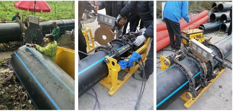 HDPE/PE/Plastic Pipe Butt Fusion Machine-Hot melt welding operation 2
