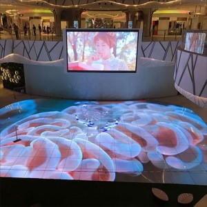 ឆាក LED DJ បំភ្លឺអេក្រង់អន្តរកម្ម HD Video Dance Floor Tile Display