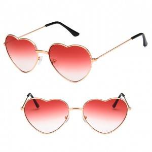 DLL014 Klasiskas mīlestības sirds formas saulesbrilles