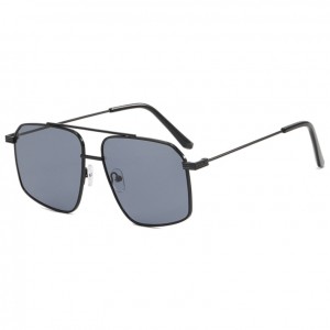 Gafas de sol clásicas de piloto para hombre, gafas de aviador con montura metálica