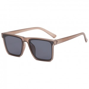 Futuristic Classic Flat Top Square Sunglasses para sa Lalaking Babaye