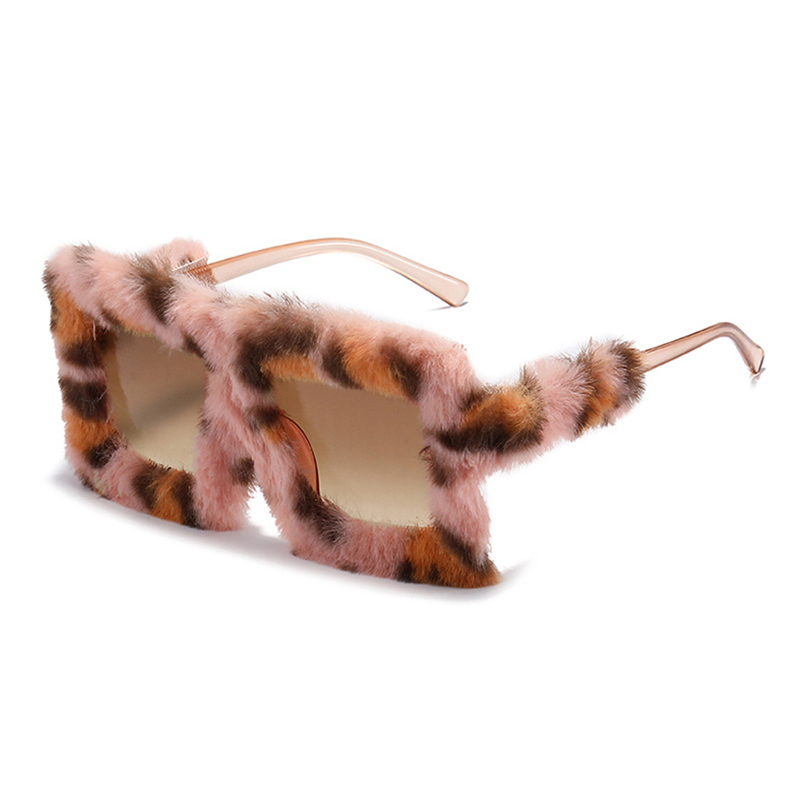 Hiems CRINITUS Plush Decorative Mollis Fur Velvet Sunglasses Frame Featured Image