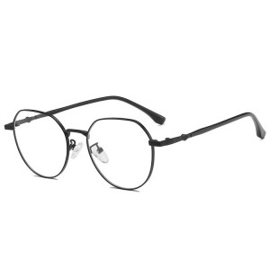 Eksportearje Promoasje Wholesale Metal Cat Eye Unisex Anti-Blue Glasses Frame