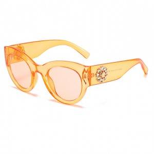Gafas de sol de luxo para mulleres con diamantes