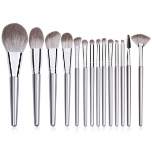 Dongshen new design makeup brush set 14pcs silv...