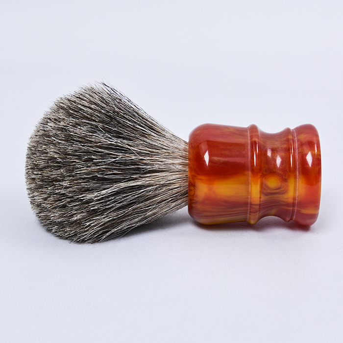 Professional and comfortable pure badger hair eco-friendly resin handle men’s shaving brush