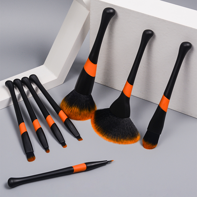 DM 8pcs Synthetic Hair Plastic Handle Best Selling Makeup Brush Professional Set Private Label Cosmetics Brushes Set