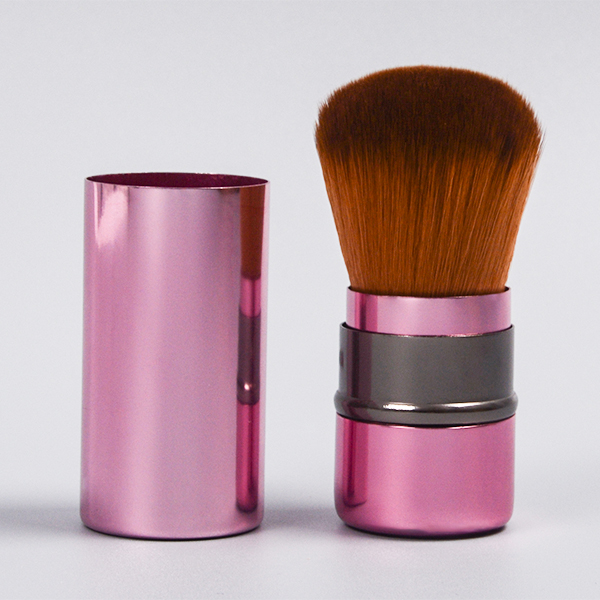 DM High End Custom Logo Popular Vegan Makeup Powder Brush Kabuki Travel Cosmetic Brush Facial Blush Brushes