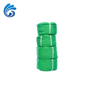 Wholesale leveransier hege sterkte PE 3 stringen plastic twisted fishing touwen