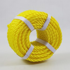 PE polyethylene rope yellow blue color pe new material