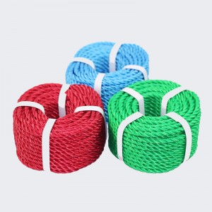 فروش گرم آبی سبز طناب پلی اتیلن پیچ خورده پی