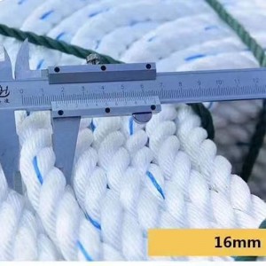 фабрички hdpe пластично сино PP/PE изопачено јаже за канап за рибарска мрежа/јаже за пакување