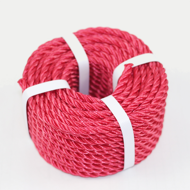 colour customizable 3 strand 4mm to 60 mm  polyethylene mooring PE rope Featured Image