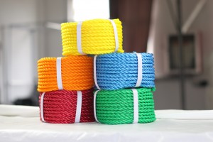 Wholesale High Strength Durable PP 3 Strands Twisted Packing Rope