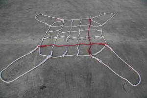 Sunkios apkrovos tinklai, pagaminti iš pp virvių