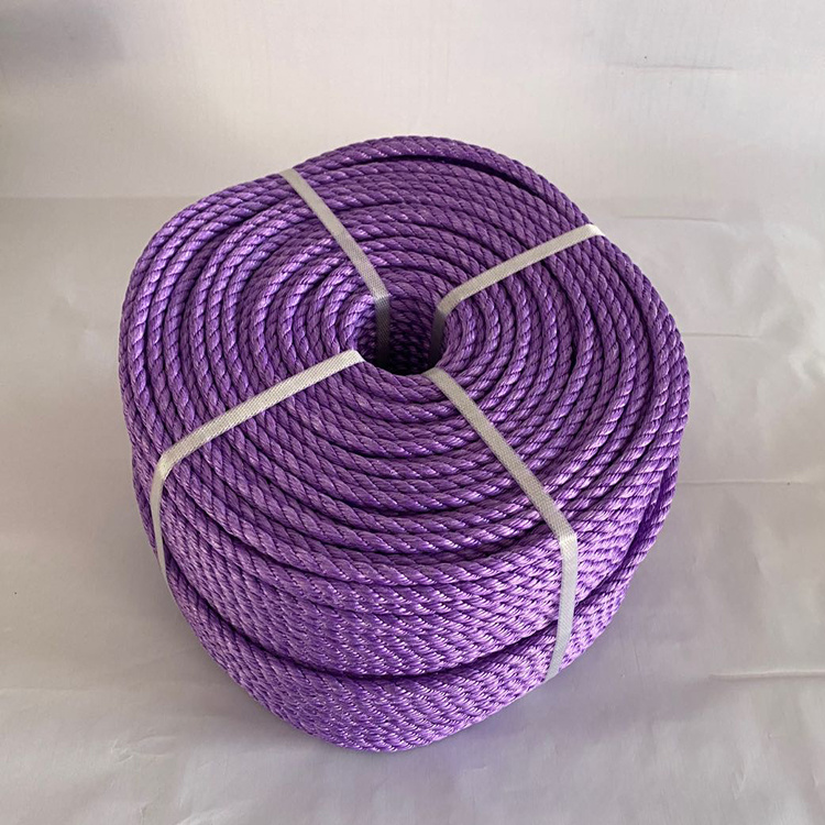 фабрично предлага лилаво PP въже с размер 10 mm Показано изображение