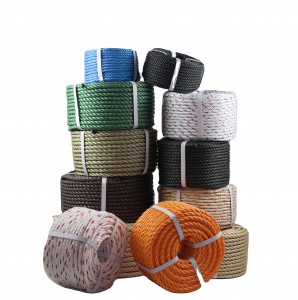 Цветно полипропиленово PP въже за занаяти