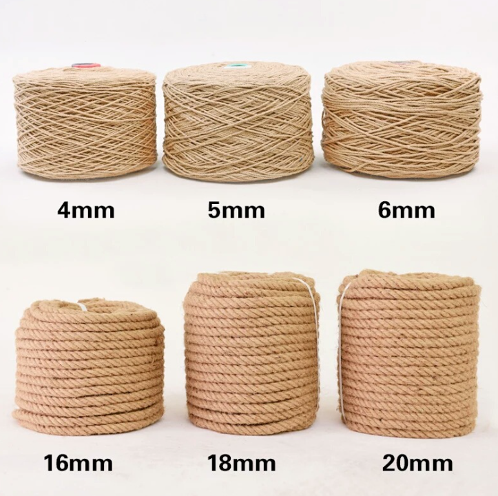China Factory New Arrival 3 Strand Line Twisted Polyester Rope with High Quality, Cheap Price for Home Decoration, Gift Packing, Decor Crafts, DIY, Wedding Featured Image