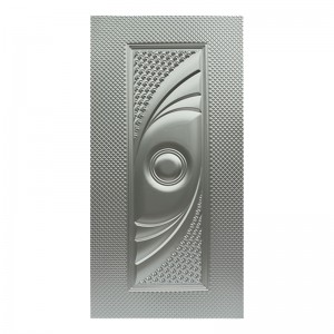 Piele de ușă din oțel cu design în relief. Foaie de bobină de oțel laminată la rece