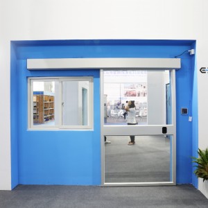 Hygienic Glass Doors in aluminum frame quick and silent opening