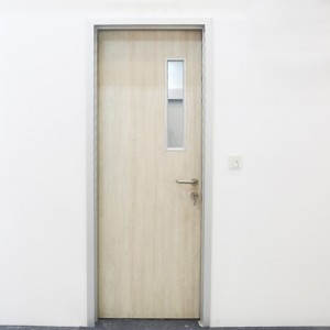 hospital/medical door with wood color doors laminate Eco-door use MDF/melamine/HPL panel