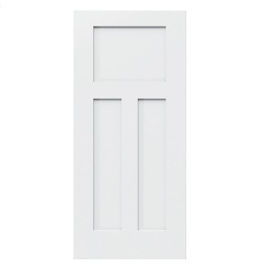 Drzwi Shaker w stylu rzemieślniczym 6'8″ z 3 panelami