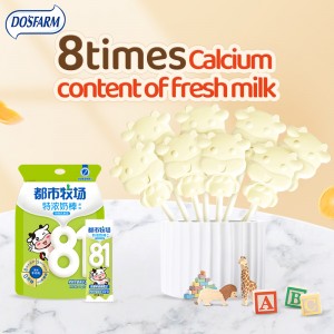DOSFARM Aangepaste Colostrum Melk Tablet Melk Lollipop Melk Chip Snacks Voor groothandelaren