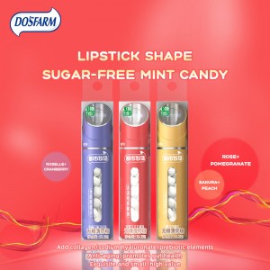 Low MOQ for Sugar Free Lifesaver Mints - DOSFARM OEM Thin Mints Vegan Sugar-Free Mints Three Flavors Lipstick Shape Maker – DOSFARM