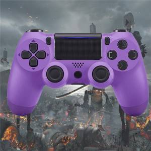 PS4 Controller Game Controller for PS4 (Electric Purple), Dual Vibration Compatible with Windows PC & Android OS, Wireless Bluetooth Controller for Playstation 4