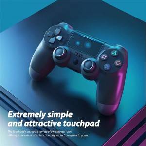 PS4 Controller Public Mode Wireless Gamepad for Ps4ProSlim Control Joystick for Playstation 4 (Black)