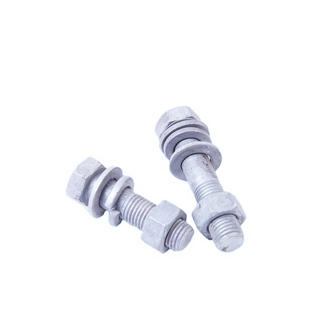 Power accessories hex  bolt and nut  Hot dip galvanized bolts and nuts