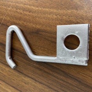 High quality Hot dip galvanized J hook and bridle ring for pole line hardware