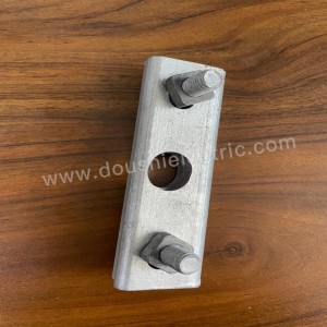 Hot dip galvanized suspension straight clamp na may 3 bolts