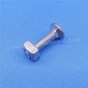 Hardened Steel Bolt lan Nut Round Headed Square Neck Hot Dip Galvanized Carriage Bolts