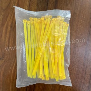 Visokokvalitetna najlonska vezica za kablove Žuta, crna plastična vezica može se odvojiti 7.6mm*250mm