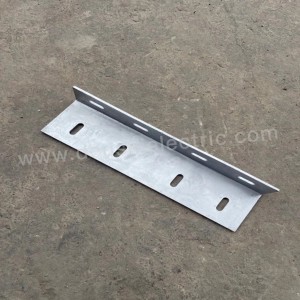 Hot Dip Galvanized Carbon Steel Perforated Electric Pole Bracket Cross Arm