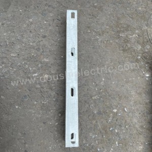 Galvanized U Steel Brace Angle Pole Line Hardware Vertical Angle Braces اسٽيل ڪراس بازو اوهريڊ پاور لوازمات