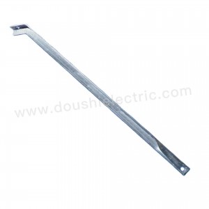 Hot Dip Galvanized Steel Pole Line Hardware Electric Pole Zubehör Angle Cross Arm