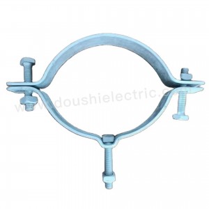 Pole Line Hardware Mounting Clamp Hot Dip Galvanized Type Pole Clamp