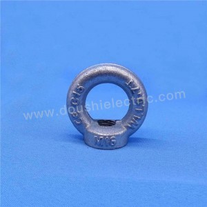 Хардвер Eyenut јаглероден челик прицврстувач DIN582 во облик на прстен Овален навој за подигнување навртка и завртка за очи