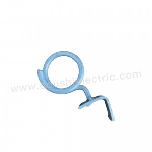 Produsen Hot dip Galvanized Bridle Ring kanggo nduwur sirah Line Fitting aksesoris kabel