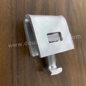 Carbon steel hot dip galvanized grounding rod strand clamp electric power fittings