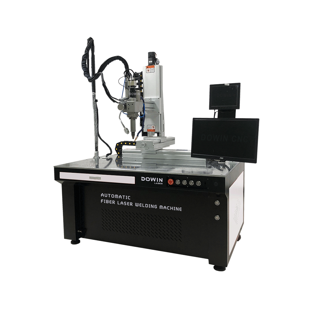 Máquina automática de solda a laser de fibra para bateria de pote