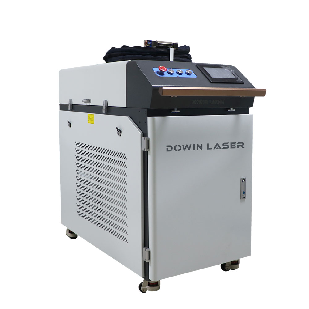 Soldagem a laser de fibra, corte a laser de fibra, limpeza a laser de fibra, três em uma máquina