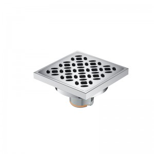 Buy Best Low Level Shower Tray Waste Manufacturers –  Brass drain for shower anti-smell brass drain 4 inch brass floor drain Square Brass Drain Cover – Fengcai