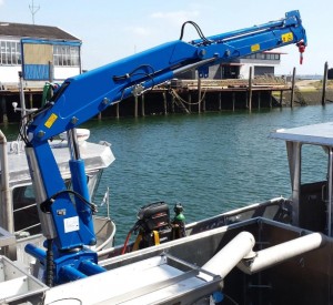 3,2 tons hydraulisk marineflangedækskran