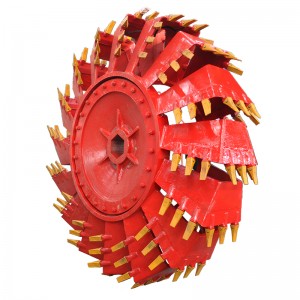 Wheel head with Cutting Edges and Replaceable Teeth